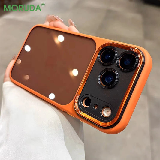 Acrylic Transparent Black Soft Frame Phone Case For iPhone 17air 17 16 15 14 13 11 12 Pro Max Plus Metal Lens Protective Cover