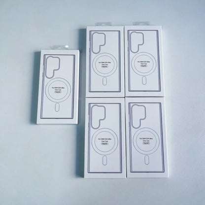 Original For Magsafe Magnetic Case for Samsung Galaxy S25 S24 S21 FE S22 Plus S23 Ultra Plus Wireless Charging Shockproof Cover