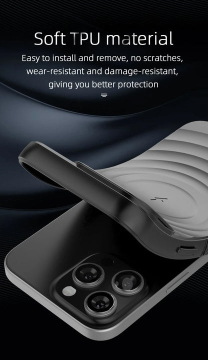 Ripple Matte Armor For Magsafe Magnetic Wireless Charge Case For iPhone 16 Plus 15 14 13 Pro Max Camera Fold Stand Protect Cover