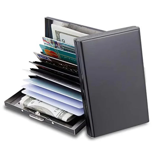 1PC Business Card Holder RFID Credit Card Holder Stainless Steel  ID Card Case Slim Metal Wallet