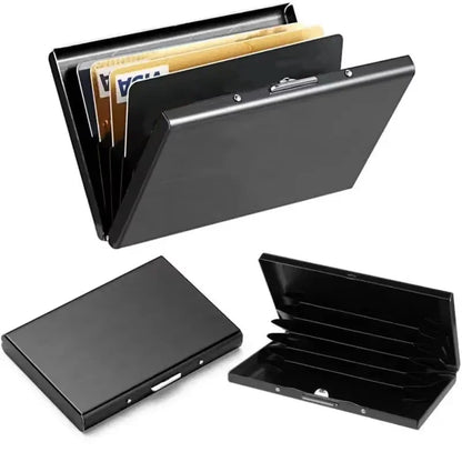 1PC Business Card Holder RFID Credit Card Holder Stainless Steel  ID Card Case Slim Metal Wallet
